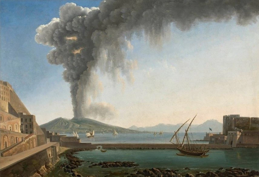 Alexandre Hyacinthe Dunouy - Eruzione del Vesuvio